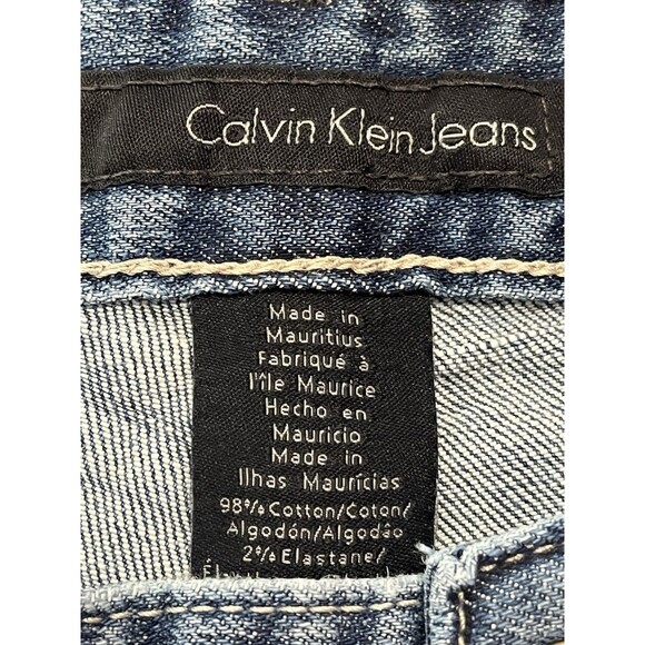 Calvin Klein Women's Wide Leg Blue Jeans - Picture 4 of 7